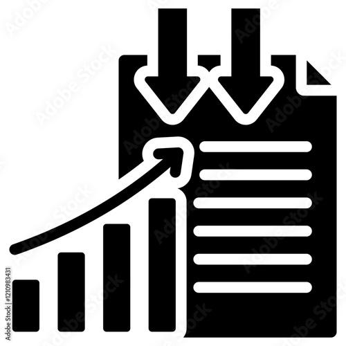 Data Inference Glyph Icon