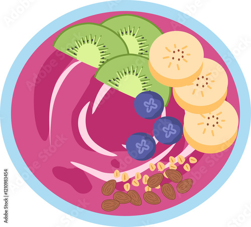Smoothie Bowl with Fruit Berries