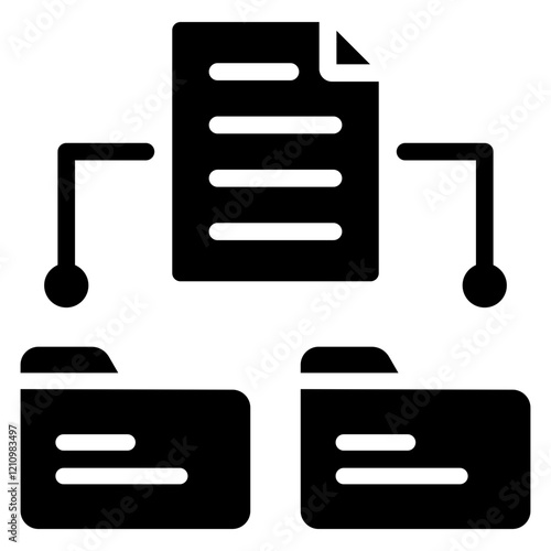 Data Redundancy Glyph Icon