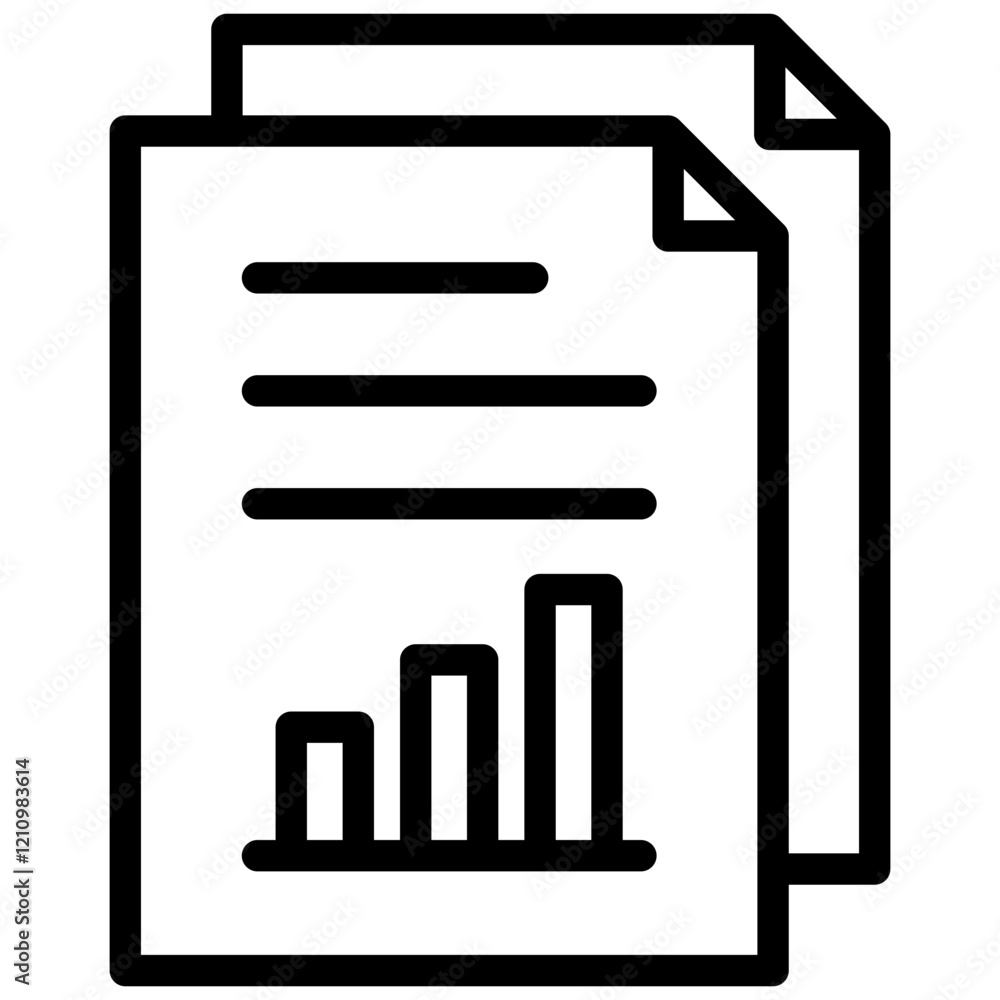 Data Outline Icon Data Outline Icon