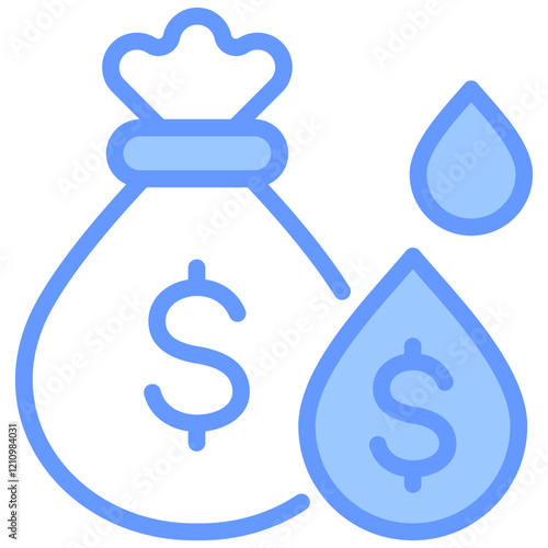 Liquidity Blue Icon