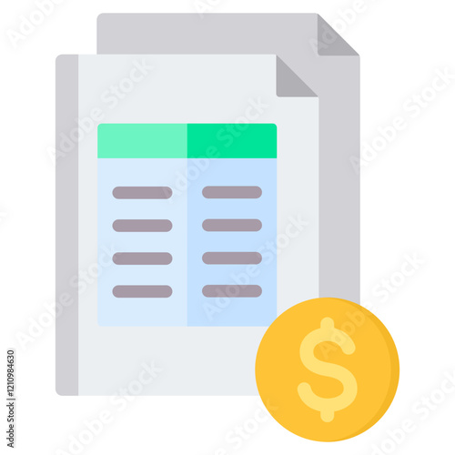 Balance Sheet Flat Icon
