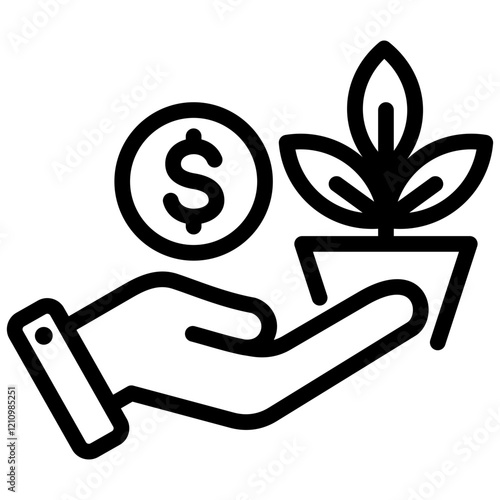Investment Outline Icon