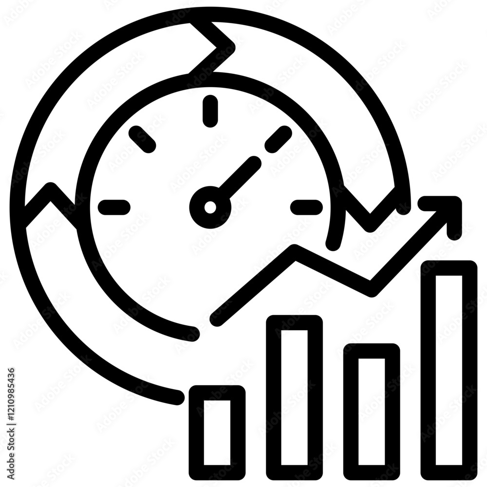 Sensitivity Analysis Outline Icon Sensitivity Analysis Outline Icon