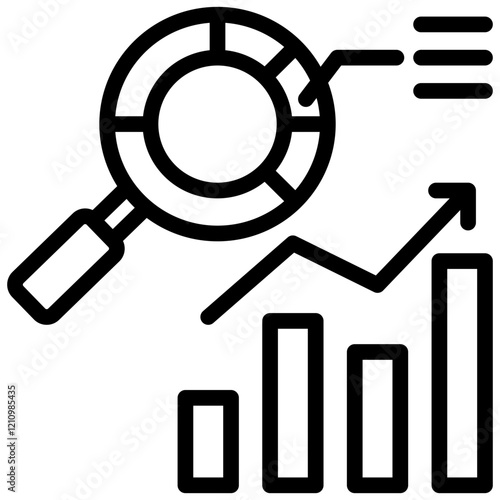 Trend Analysis Outline Icon