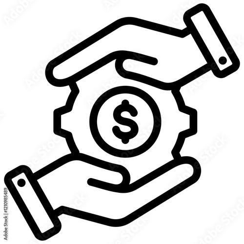 Account Receivable Outline Icon