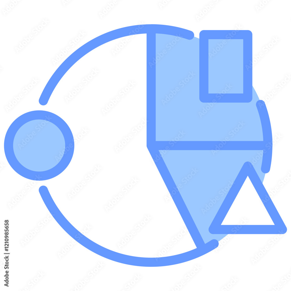 Obraz premium Genre Blue Icon