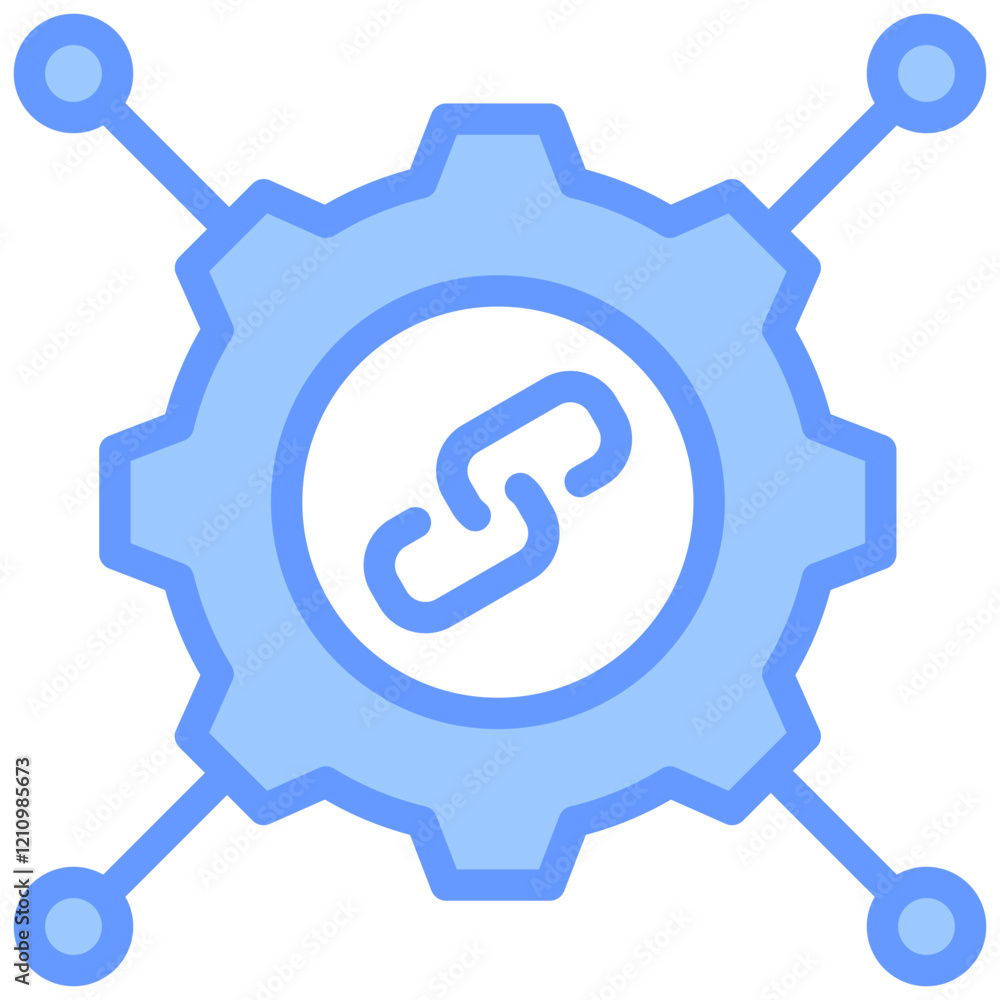 Distribution Channel Blue Icon Distribution Channel Blue Icon