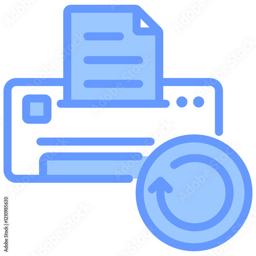 Reprint Blue Icon