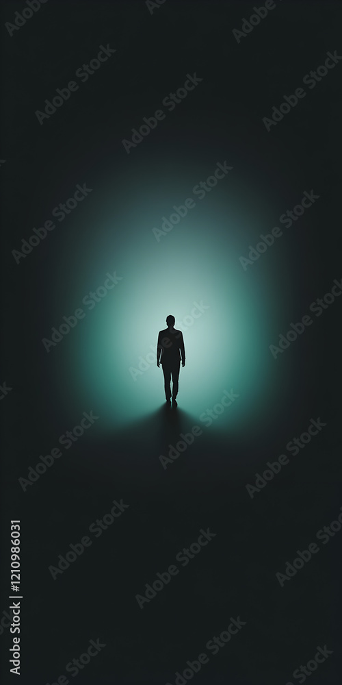 A figure walking through a dark room, with the walls gradually becoming transparent and glowing, symbolizing clarity of mind.
A figure walking through a dark room, with the walls gradually becoming transparent and glowing, symbolizing clarity of mind.