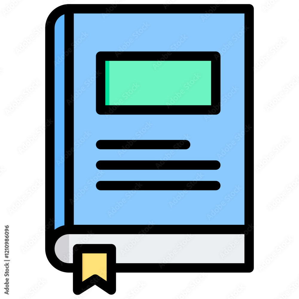 Hardcover Outline Color Icon Hardcover Outline Color Icon