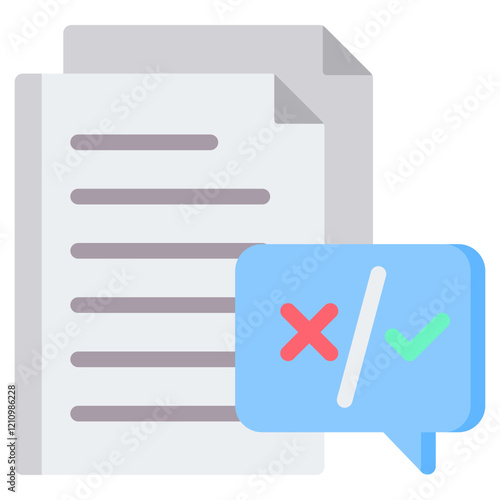 Proofreading Flat Icon