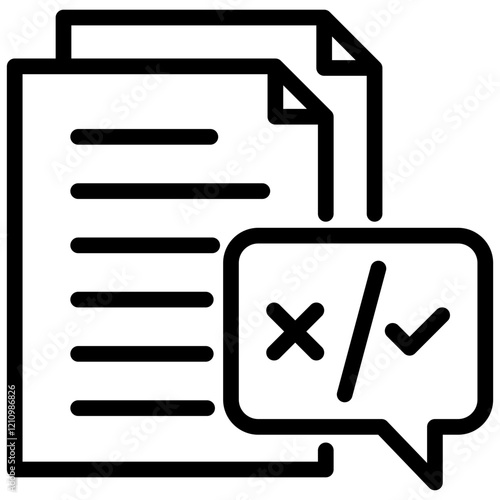 Proofreading Outline Icon