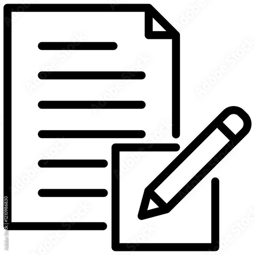Editing Outline Icon