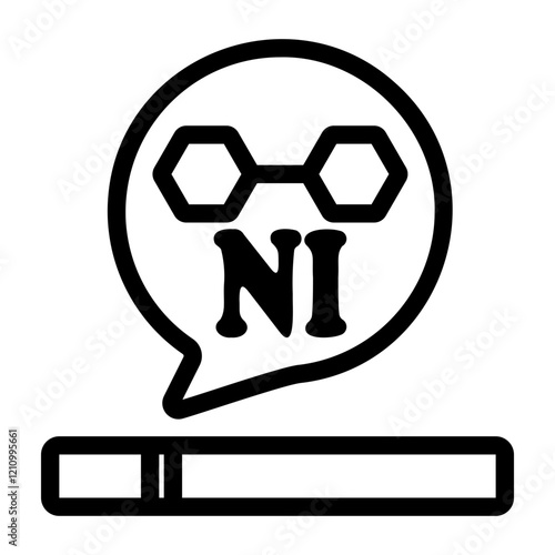 nicotine Line Icon