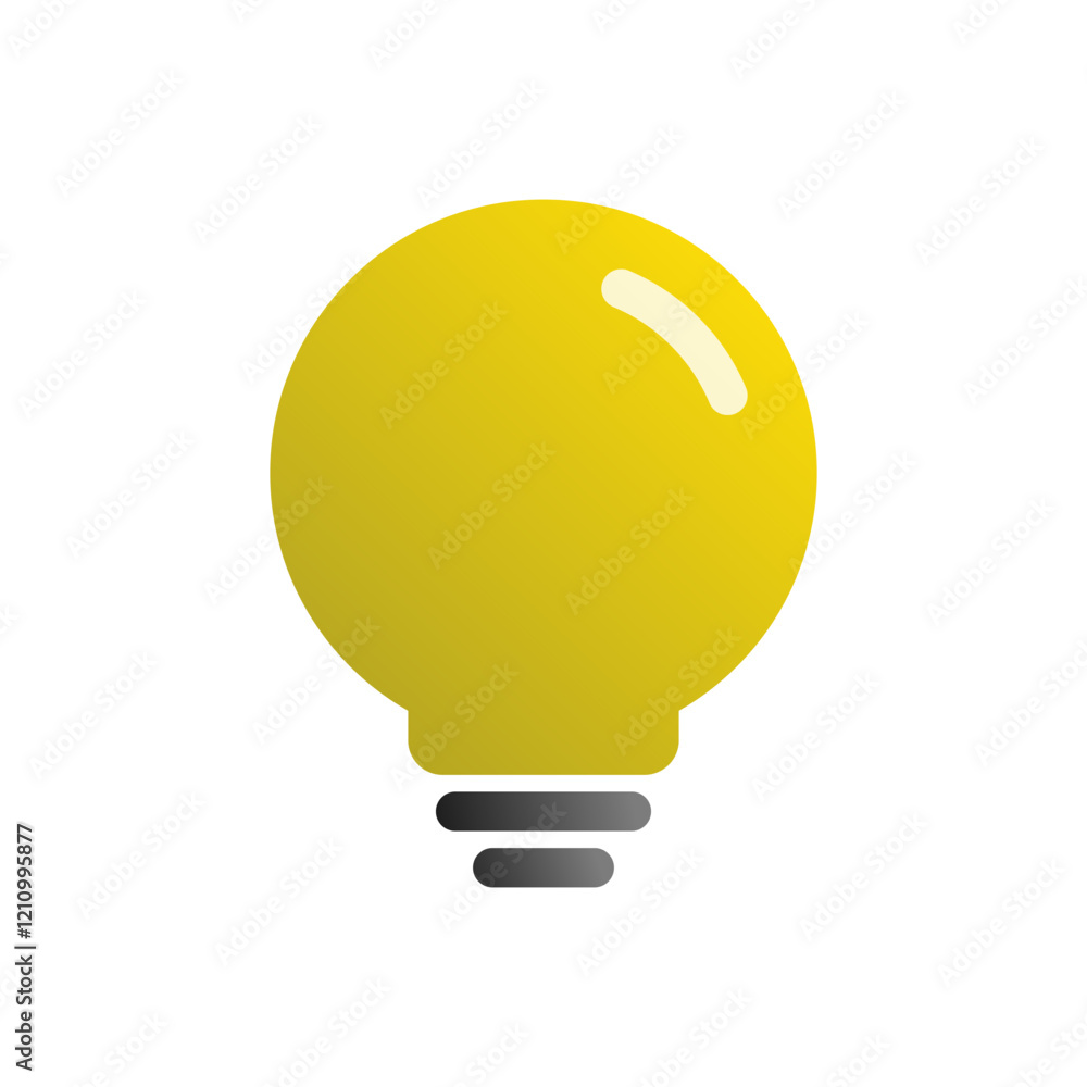 Light bulb gradient icon illustration. Lamp, idea, insight sign symbol Light bulb gradient icon illustration. Lamp, idea, insight sign symbol