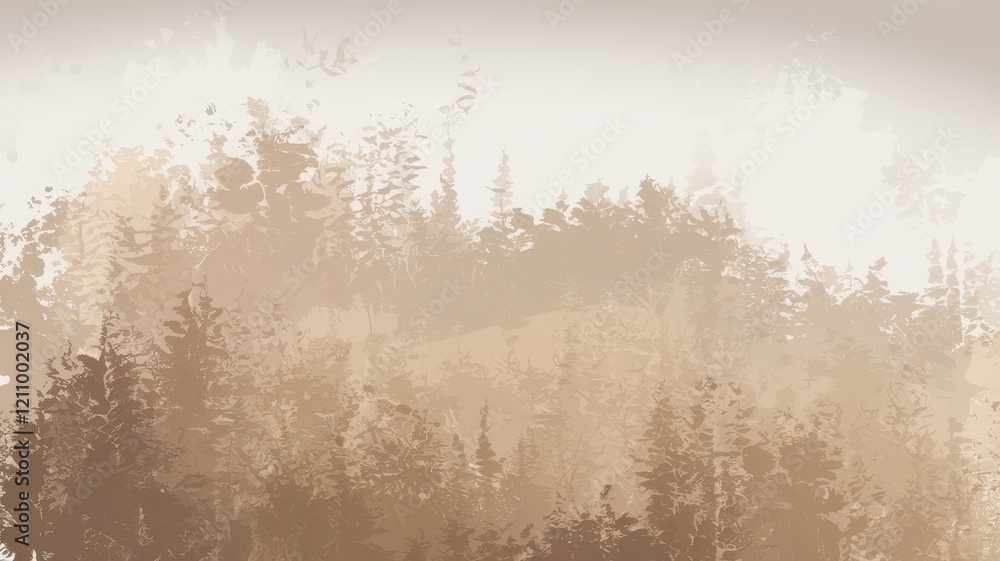A serene forest landscape in soft beige and earthy tones, evokes tranquility and calmness in nature’s embrace. A serene forest landscape in soft beige and earthy tones, evokes tranquility and calmness in nature’s embrace.