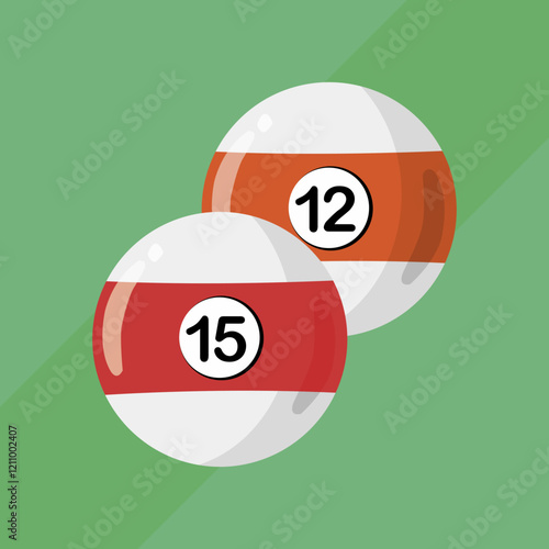 billiard ball vector illustra...