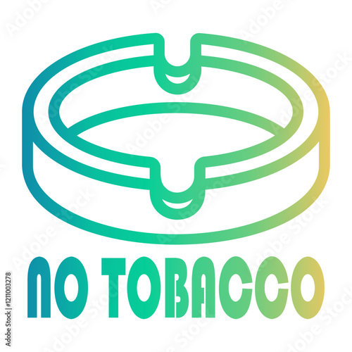 ashtray Line Gradient Icon