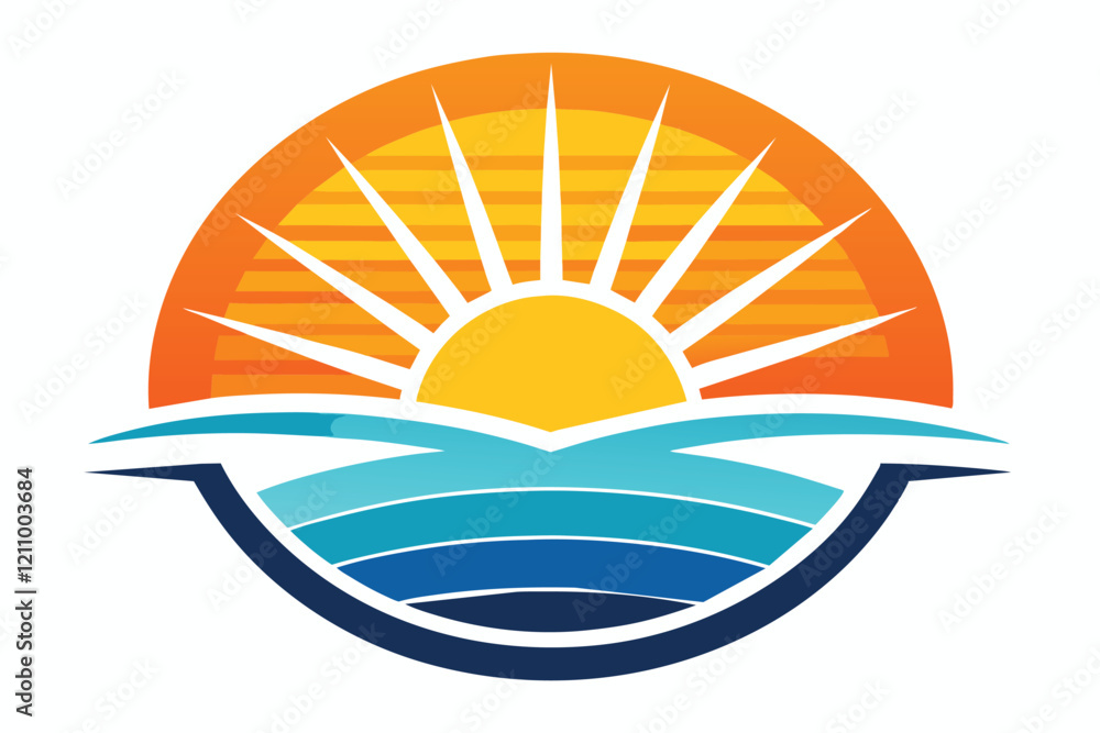 Fototapeta premium Sunrise Logo Concept B.eps