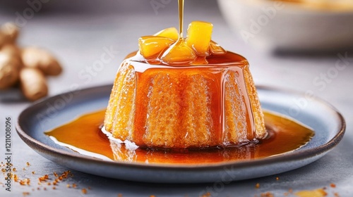 Ginger Honey Steamed Pudding with Soft Texture and Sweet Flavor