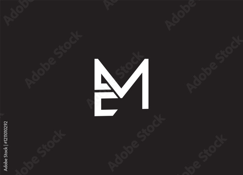 MC creative modern logo design and initial logo