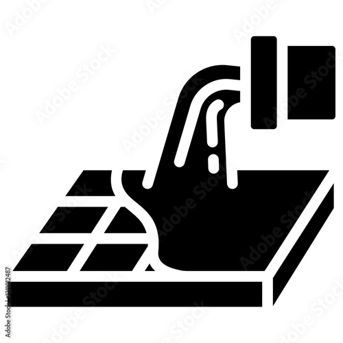 Concrete Glyph Icon