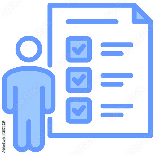 Qualification Blue Icon