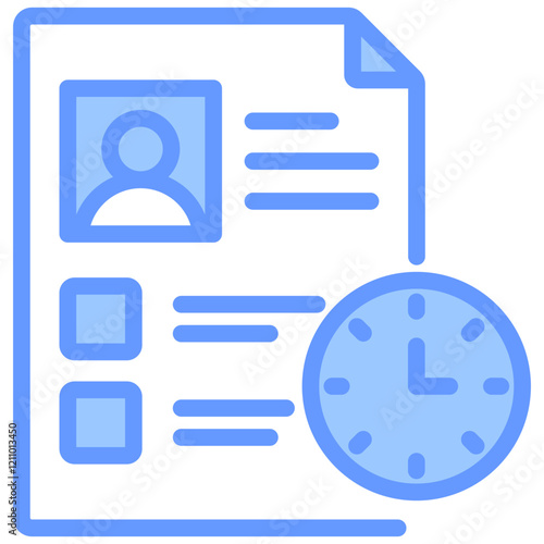 Probation Period Blue Icon