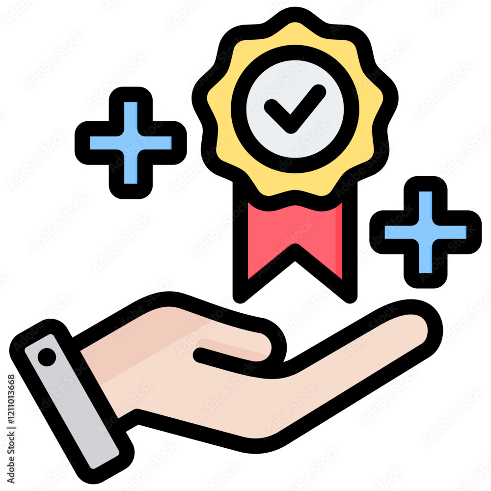 Obraz premium Benefit Outline Color Icon