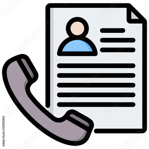 Follow Up Outline Color Icon