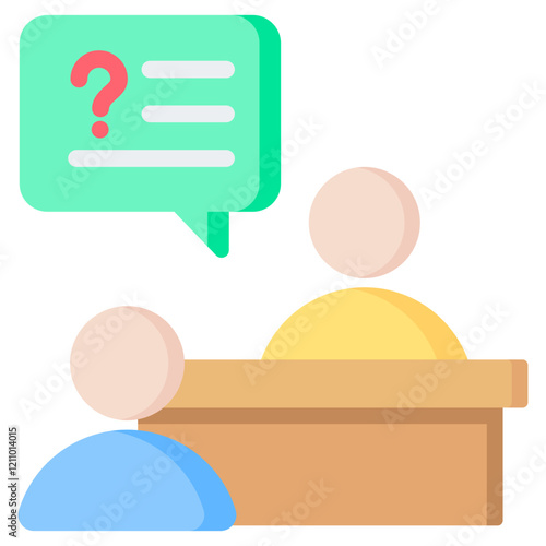 Interview Flat Icon