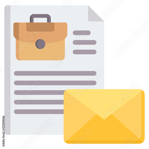 Offer Letter Flat Icon