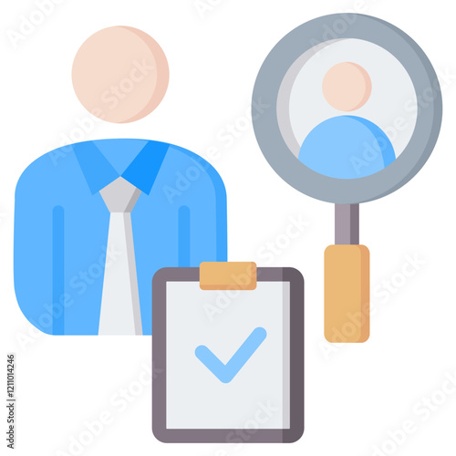 Recruiter Flat Icon