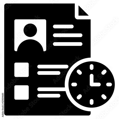 Probation Period Glyph Icon