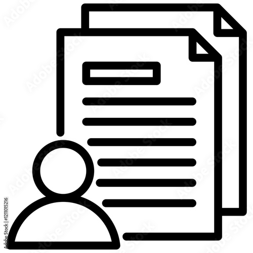 Cv Outline Icon