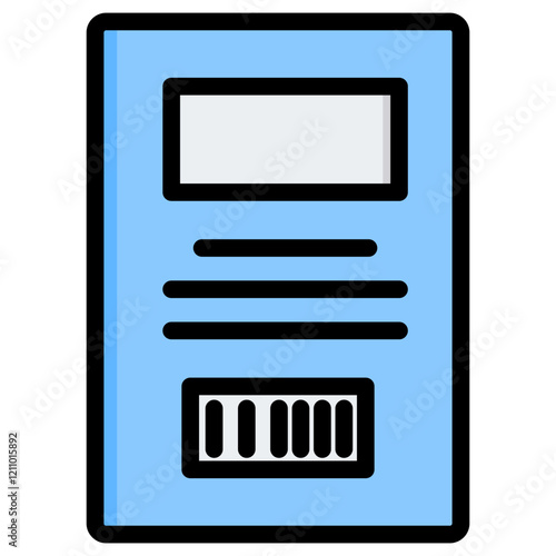 Isbn Outline Color Icon