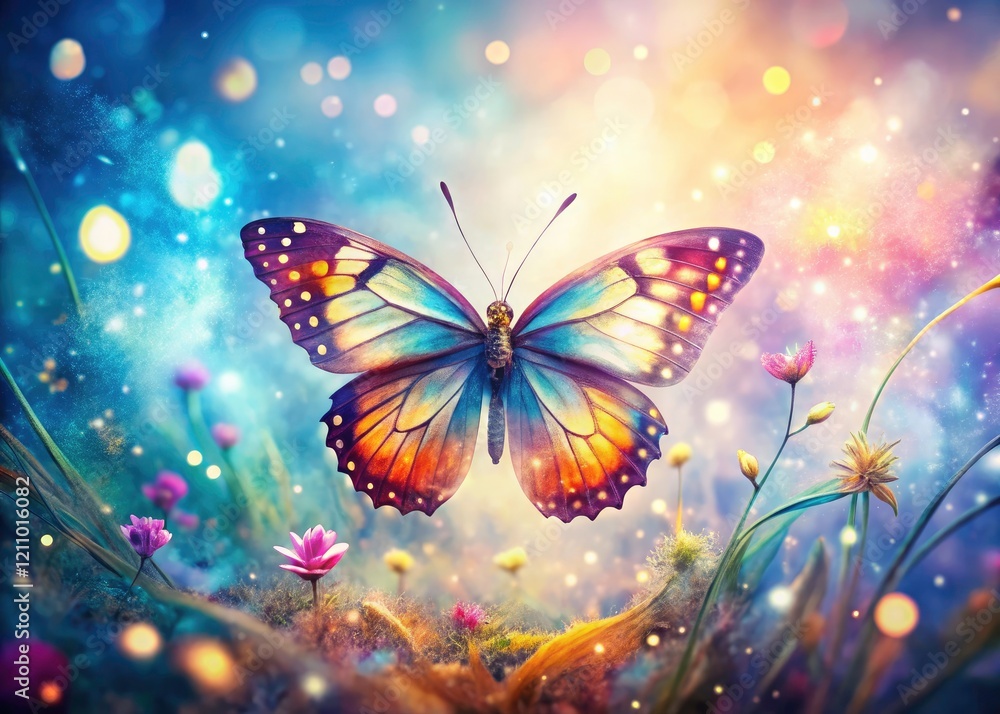 Double exposure photography captures a whimsical butterfly, blending fantasy and nature. Double exposure photography captures a whimsical butterfly, blending fantasy and nature.