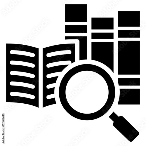 Research Glyph Icon