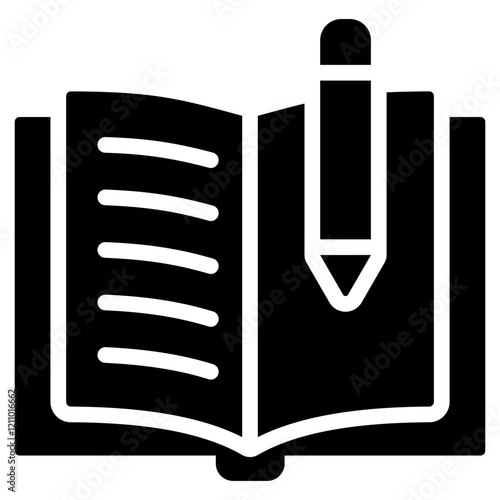 Literature Glyph Icon