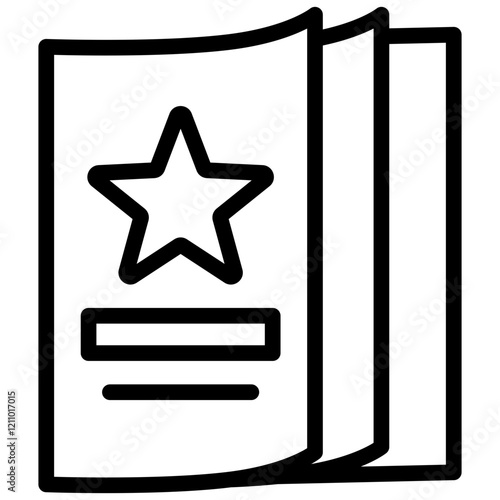 Magazine Outline Icon