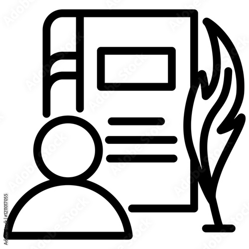 Author Outline Icon