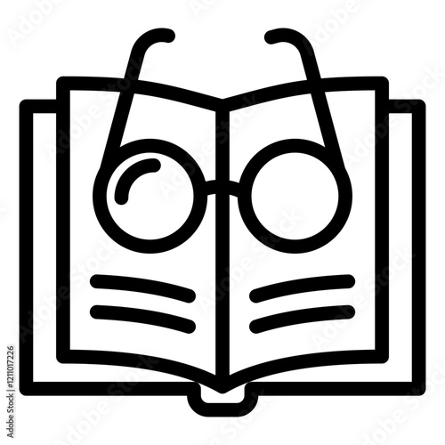 Reading Glasses Outline Icon