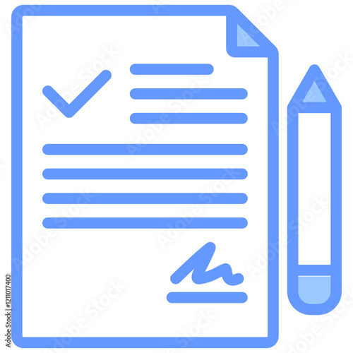 Contract Blue Icon