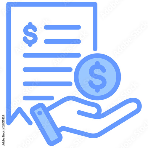 Fee Blue Icon