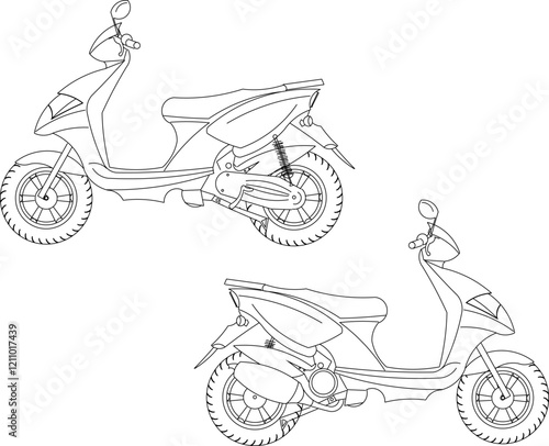 vector illustration design image of a large engine motor vehicle 