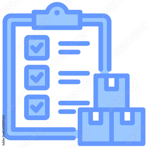 Inventory Blue Icon