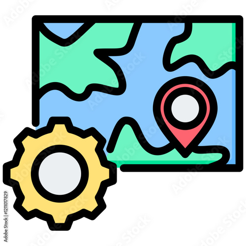 Territory Outline Color Icon