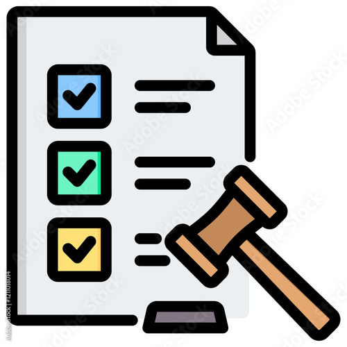 Compliance Outline Color Icon