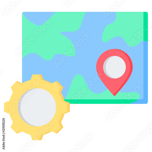 Territory Flat Icon